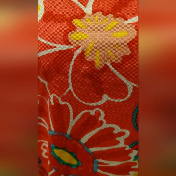 TALBOTS WOMEN'S Pink Sleeveless Textured Shift Dress-Mod Floral,Size 6. - Picture 8 of 10